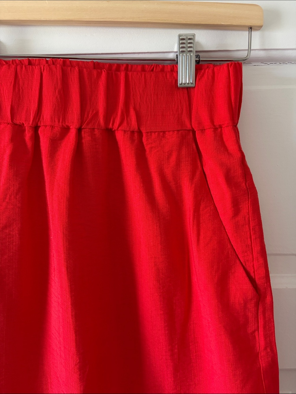WRAY 3XL Red Elastic-Waist Midi Short, NWT - Picture 2 of 7
